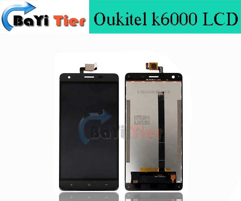 

100% replaced Oukitel k6000 LCD Display+Touch Screen Digitizer Assembly Replacement Screen For Oukitel k6000 Smartphone in stock