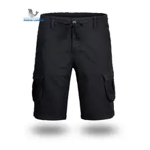 Новые мужские шорты Карго сплошной цвет Лето Горячая Распродажа хлопок повседневные мужские короткие штаны брендовая одежда карманные мужские карго шорты