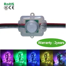 12 мм WS2811 пиксельный модуль, IP68 Водонепроницаемый DC5V вход полноцветный 50 шт. на веревку