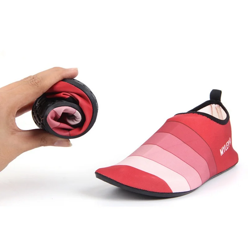 

Adult Exercise Pool shoes diving shoes Beach Swim Slip On Surf Water Skin Socks Rubber Workout Gym Water Shoes Hot