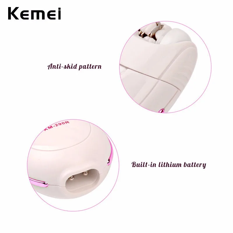 Kemei mulheres depilador removedor de cabelo mini