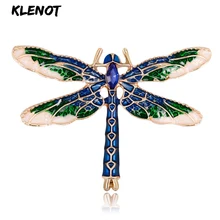 Эмалированная брошь в виде стрекозы, насекомое, брошь в виде животного, ювелирная Булавка и броши для женщин, платье, шарф, нагрудная булавка, вечерние броши для банкета