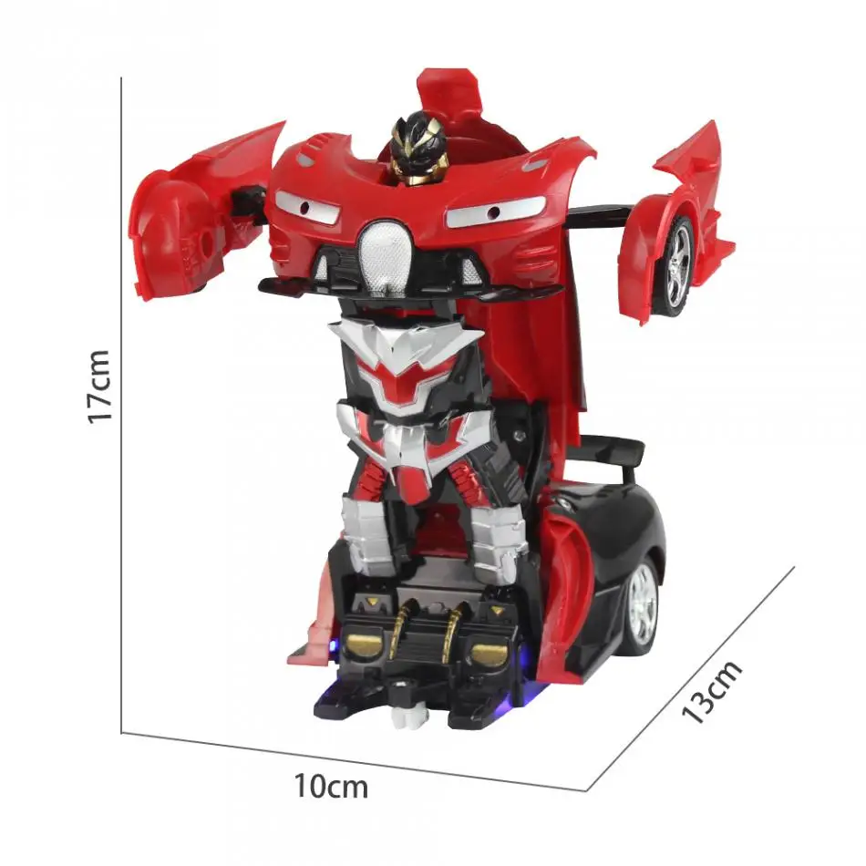 1/18 масштаб 2в1 Радиоуправляемый автомобиль с дистанционным управлением для вождения спортивных автомобилей Трансформация модели роботов автомобиль с одним ключом деформация Радиоуправляемый автомобиль