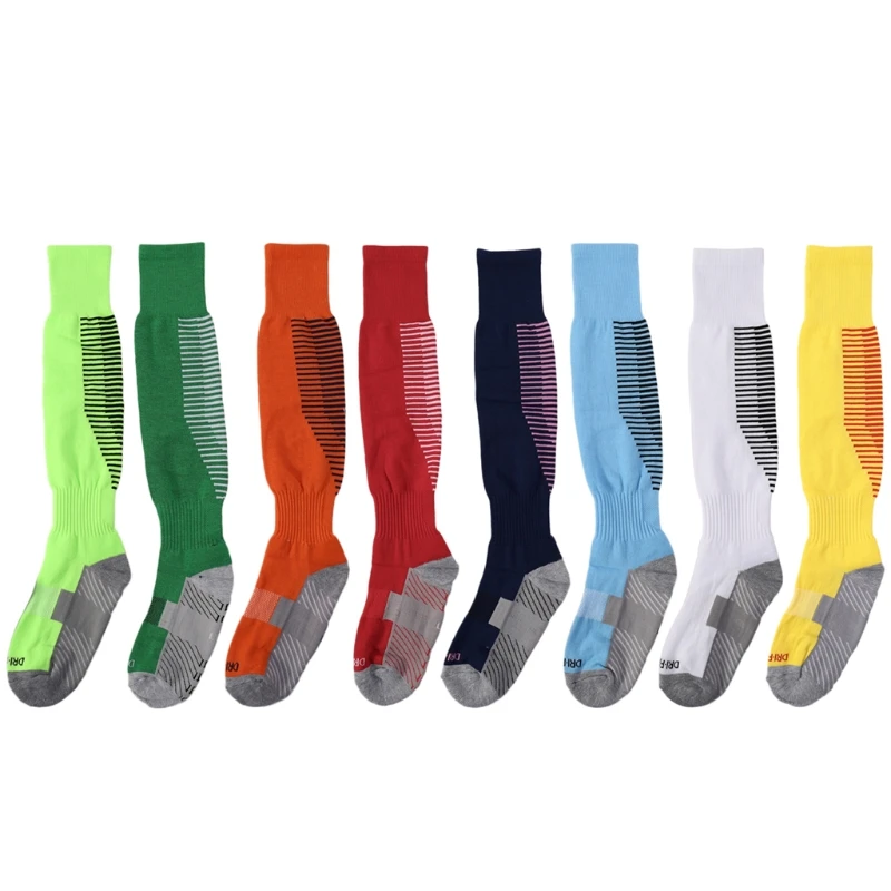 

Anti Slip Men's Football Socks Soccer Sports Running Long Stockings