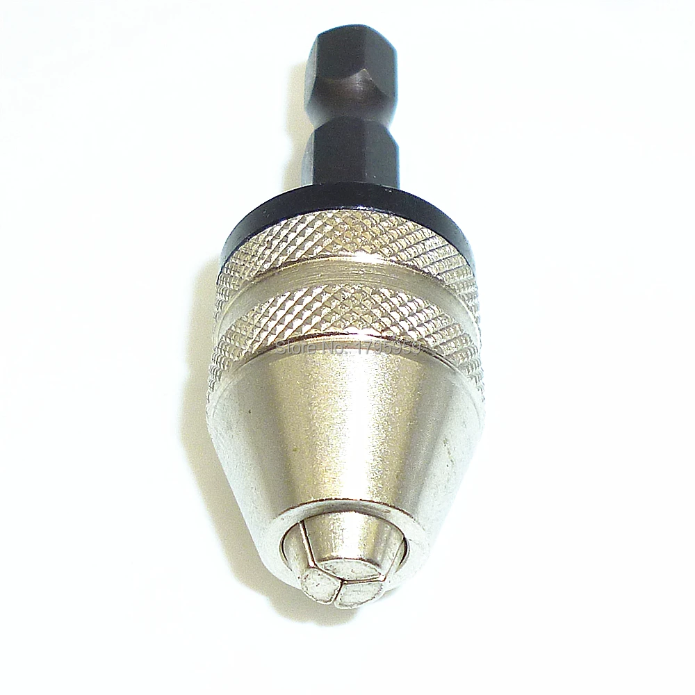 1/4" Inch Keyless Drill Bit Chuck Quick Change Adapter Converter Hex