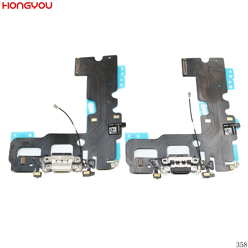 

USB Charging Port Connector Charge Dock Socket Jack Plug Flex Cable With Microphone For 7 7G 4.7inch
