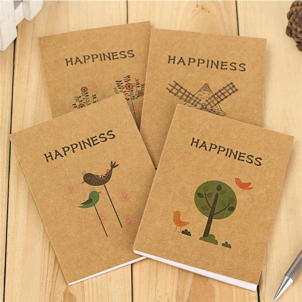 

Chic Blank Pages BIG Notebook Journal Diary Note Book Hand Painted Blank Book School Office Supply