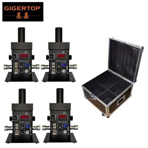 Gigertop TP-T21S 12x 3W RGB 3в1 Co2 струйная машина Barndoor дизайн лучше красочный газовый луч эффект стробоскоп Сияющий Паркер шланг - Цвет: 4in1 flight case