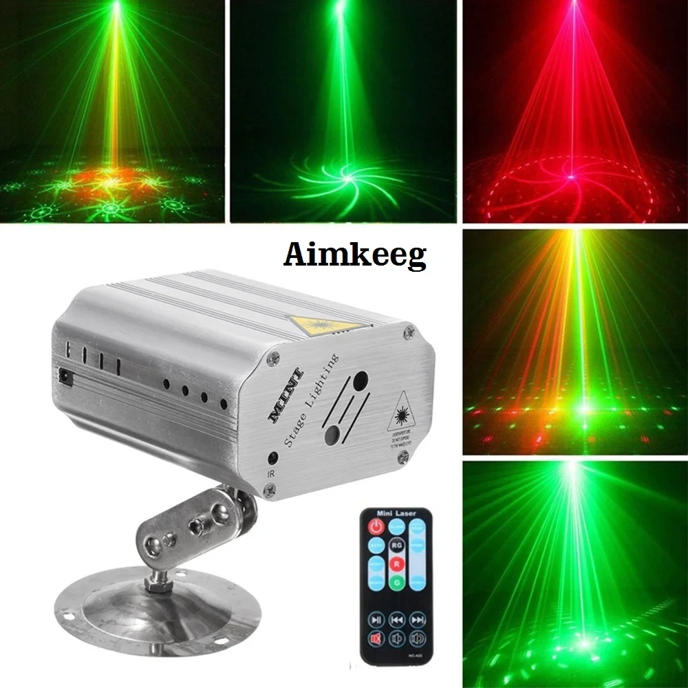 

Mini LED Laser Projector Christmas Decorations Laser Disco Light Laser Light Dj Voice-activated DJ Disco Xmas Party Club Light