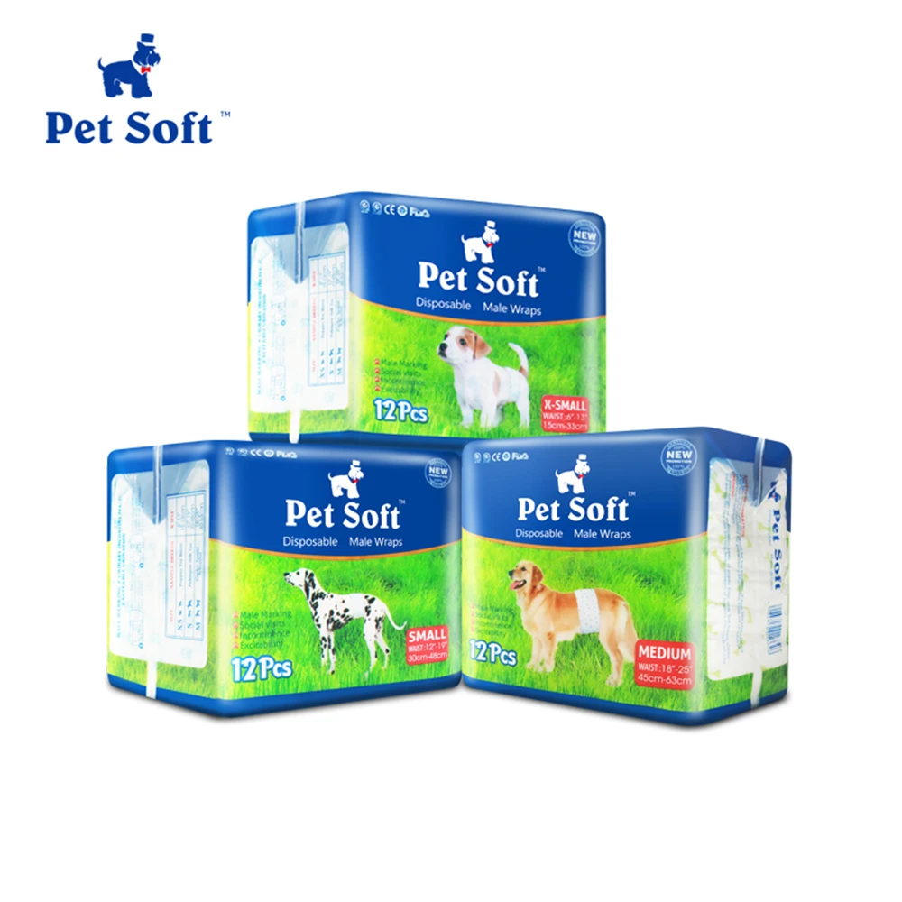 pet soft disposable male wraps