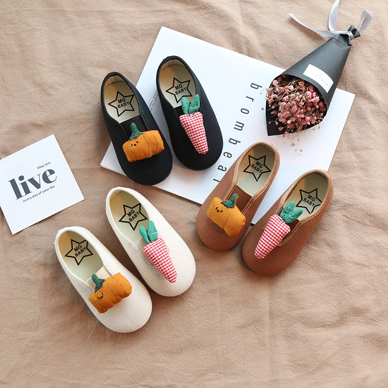 Spring&Summer Children's Cute Cartoon Carrot Canvas Shoes Baby Boys&Girls Casual Fashion Oft Bottom Breathable Kids Shoes SAP64 (6)
