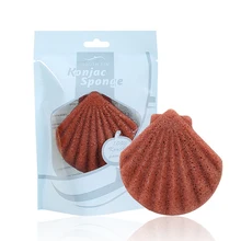 1 шт. спонж-Конняку натуральный не раздражающий натуральный Konjac косметический спонж Очищающая Губка Макияж средство для чистки лица Гладкий Essenti