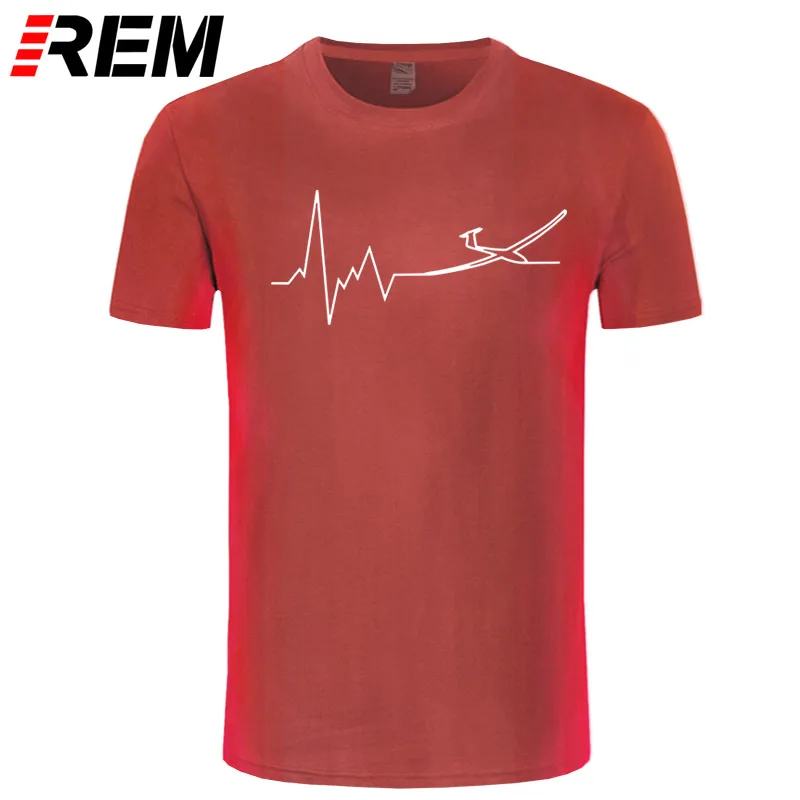 REM сердцебиение планер печатных стиль летняя футболка из хлопка, Мужская футболка футболки