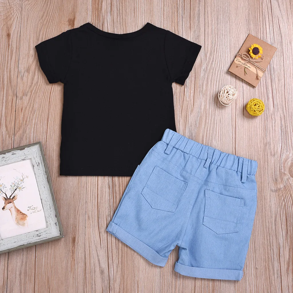 Детская одежда для маленьких мальчиков камуфляжная футболка с буквенным принтом