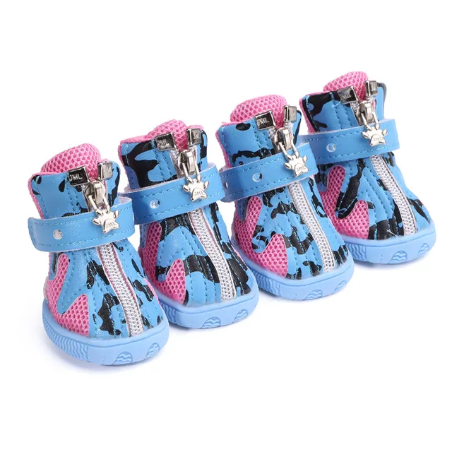 Colorful Small Dog Shoes Little Pet Tennis Shoes Non slip Breathable