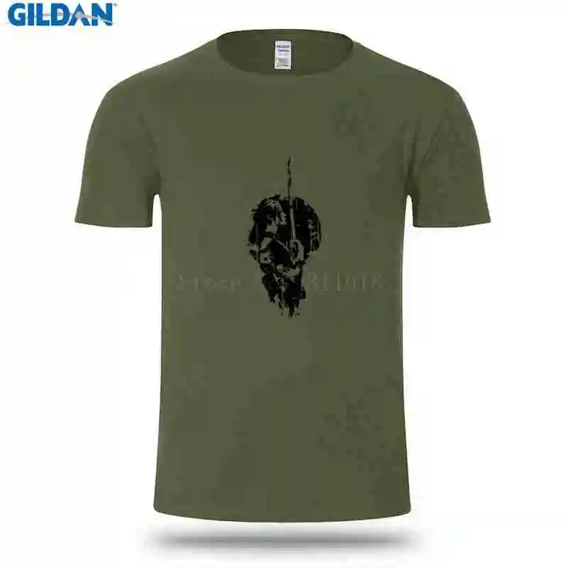 Модные Для мужчин футболка Новинка короткий рукав самурая футболки Pop Top Tee