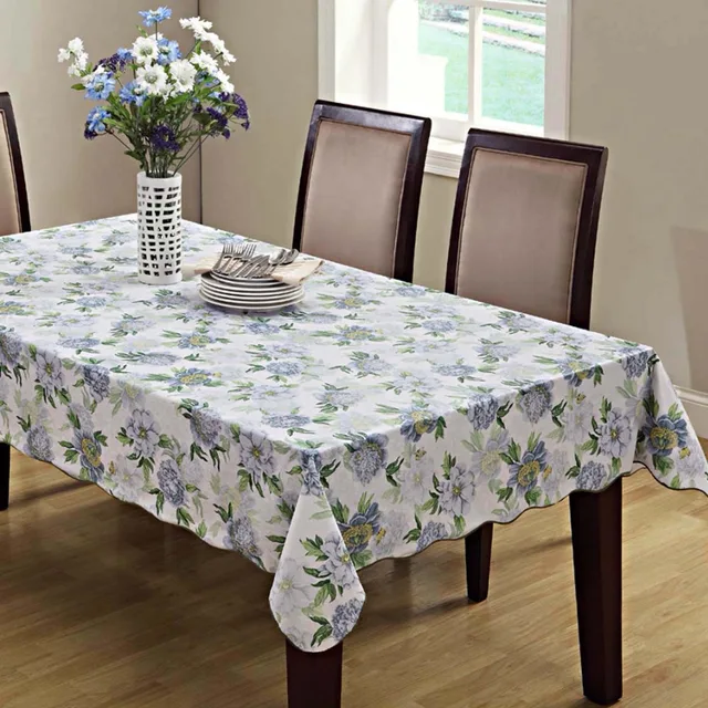 Buy 137*183 Engineered Flannel Backed Vinyl Tablecloth