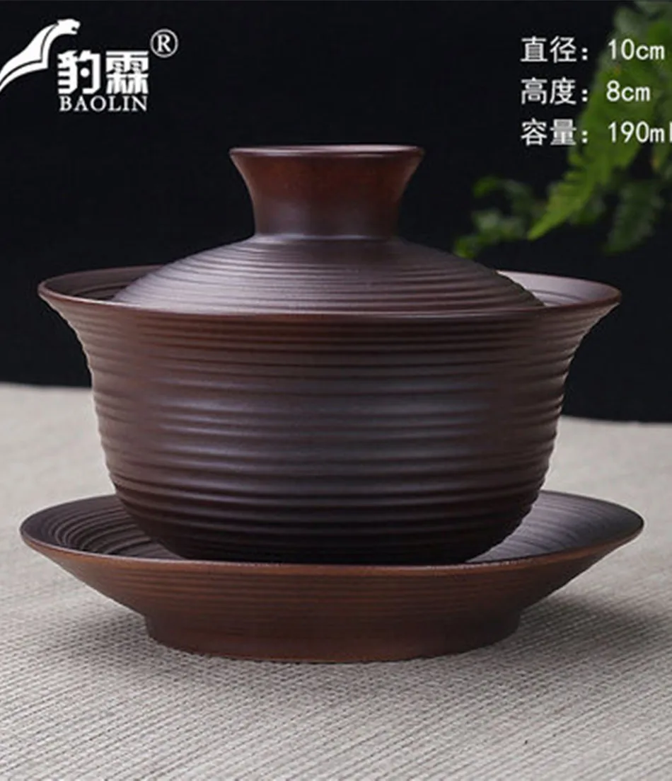 Цзиндэчжэнь Gaiwan, чайная чашка фиолетовая глина пиалы для чая кунг-фу зеленый чай Da Hong Pao чайная посуда китайский чай церемония Аксессуары