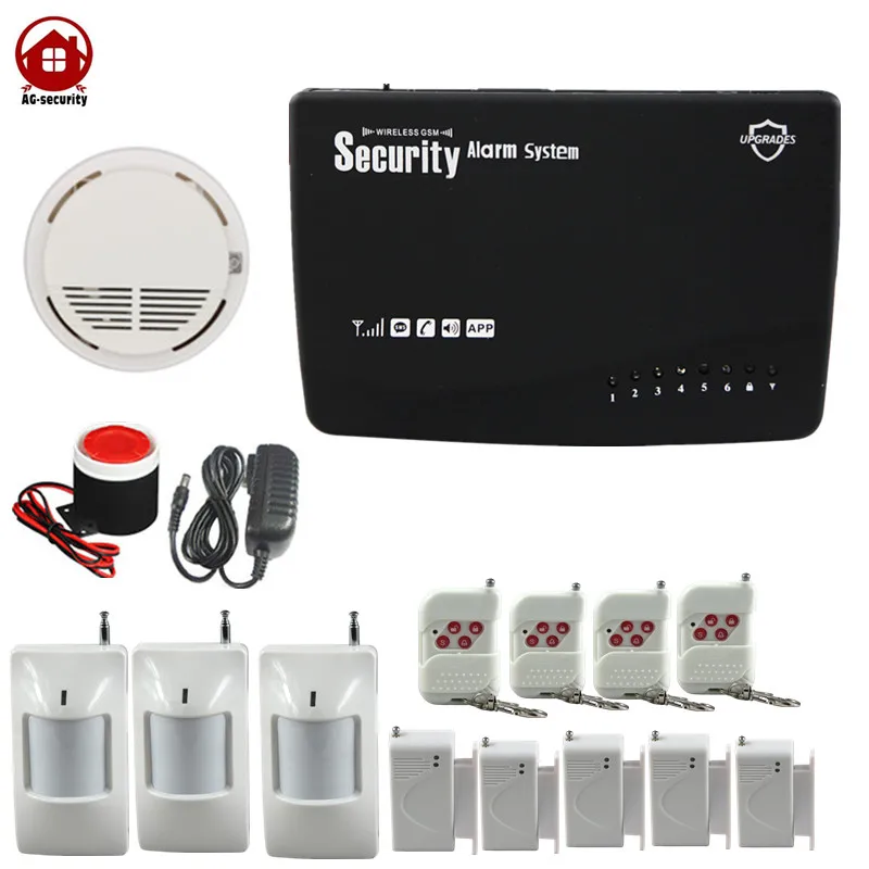 English / Russian Voice Wireless GSM Home Security Built in Antenna