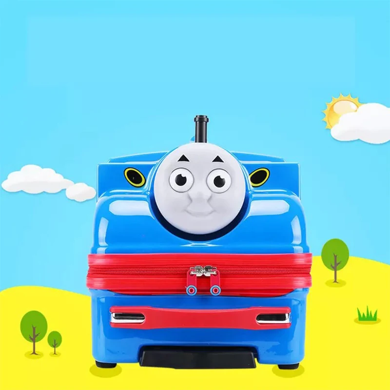 Детский 3D чемодан на колесиках Thomas train музыкальный Дорожный очень милый прицеп