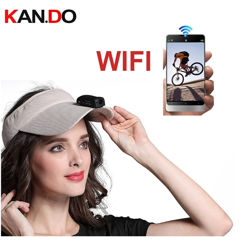 

1080P 60fps WIFI mini camera clip hat brim mini DVR sport camera action camera 125 degree mini recording camera