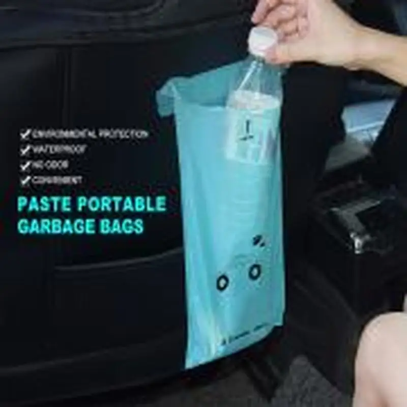 

5Pcs Waterproof Disposable Self-Adhesive Biodegradable Kitchen Organizer Trash Bag Holder Car Trash Bin Kitchen Hot Sale