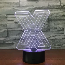 Алфавит огни красочные 3D ночник с Bluetooth плеер прикроватный Настольный музыкальный свет для детей подарок