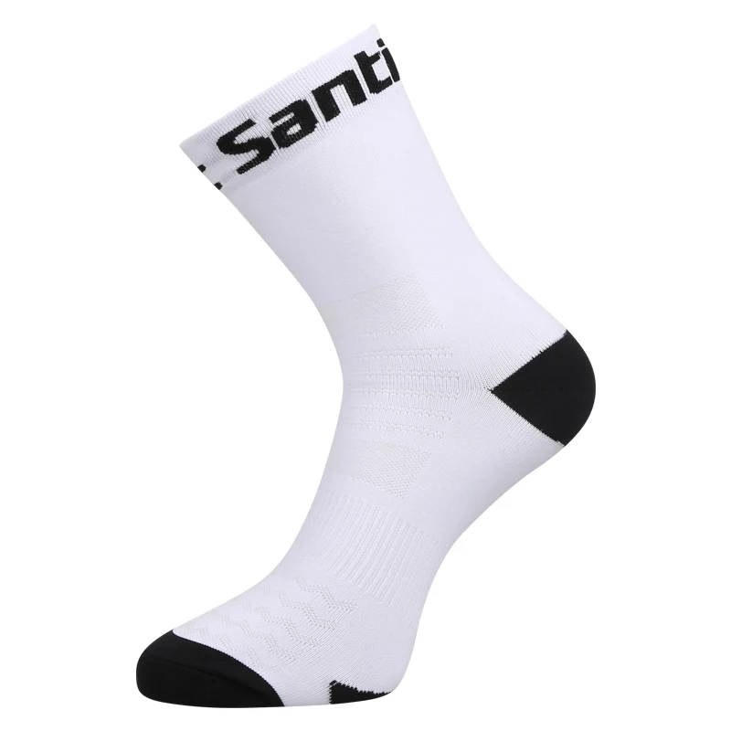Santic велосипедные носки для мужчин и женщин дышащие велосипедные носки анти-пот Спорт на открытом воздухе Ciclismo 5 цветов Один размер W8C09088 - Цвет: KW6503W