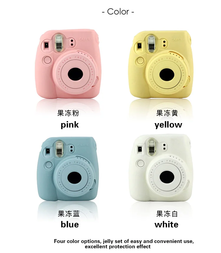 Чехол для Камеры моментальной печати для Fujifilm Instax Mini 9 Mini 8 8+ чехол для камеры классический серебристый желеобразный чехол для камеры