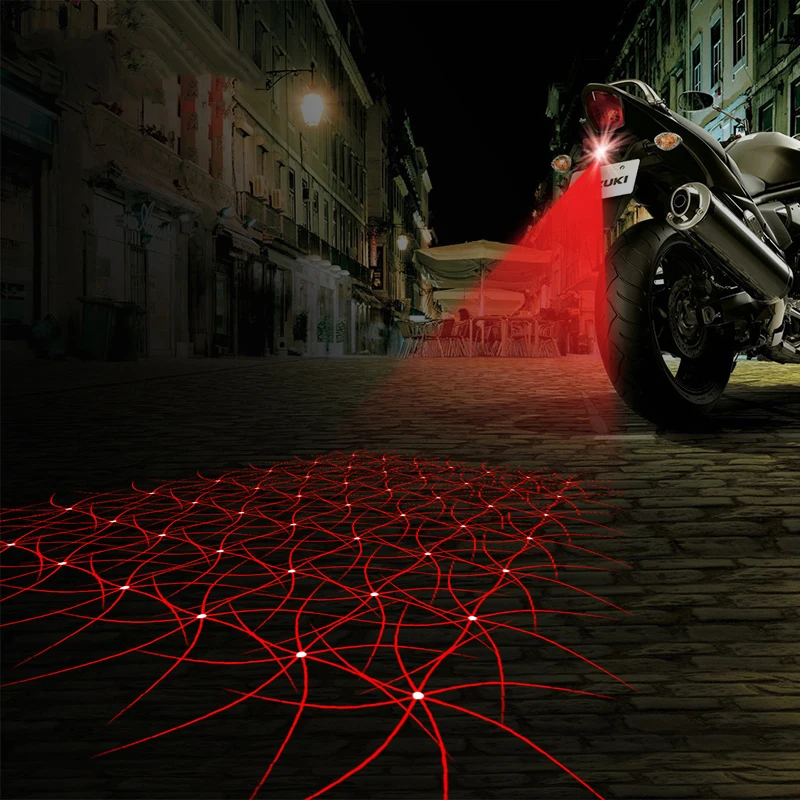

Shining Pattern Laser Light Motorcycle Fog Lamp Motorbike Tail Light Brake Lamp Turn Bulb Accessories