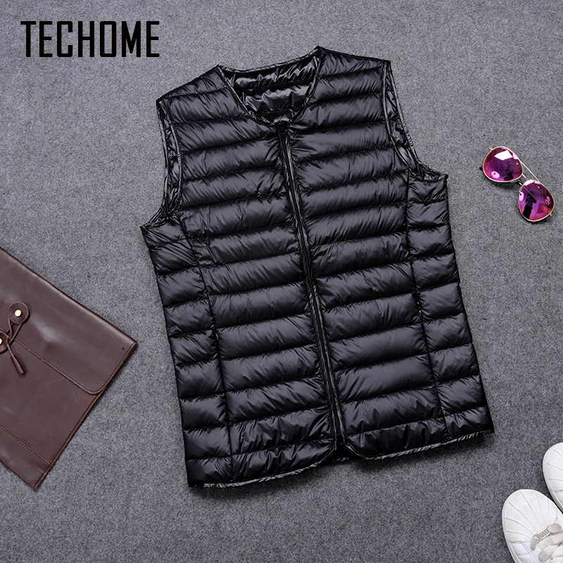 

Women 90% Gray Duck Down Vest Women Ultra Light Duck Down Vest Jacket Autumn Winter Sleeveless Coat chaleco mujer Brand Clothomg