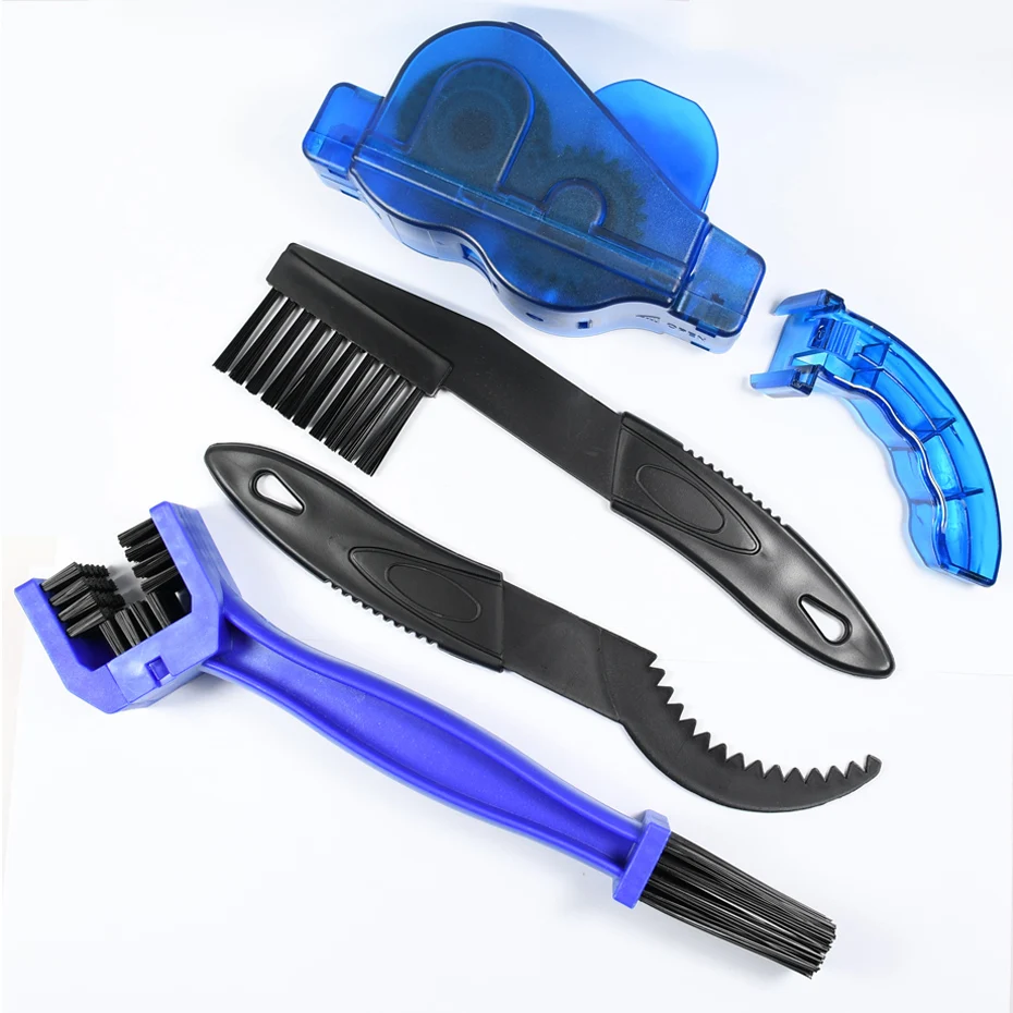 Sale 4 PCS Bicycle Chain Cleaner Kit Plastic Cycling Chain Cleaner Brush Tool Road MTB Bike Wheel Washer 0