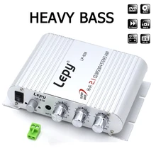 LP-838 HI-FI digital amplifier MINI Power Amplifier 2.1CH 20W MP3 MP4 Stereo Booster DVD Motorcycle Home BASS Audio Player nktech lp 2051 digital audio amplifier hi end bass hi fi stereo audio home car class t 2ch tri path player 50w x 2 rms amplifier