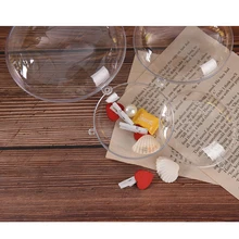 1 шт. товары для дома и быта прозрачные пластиковые формы бомбы для ванны крафтинг заполняемый мяч орнамент Рождественский шар