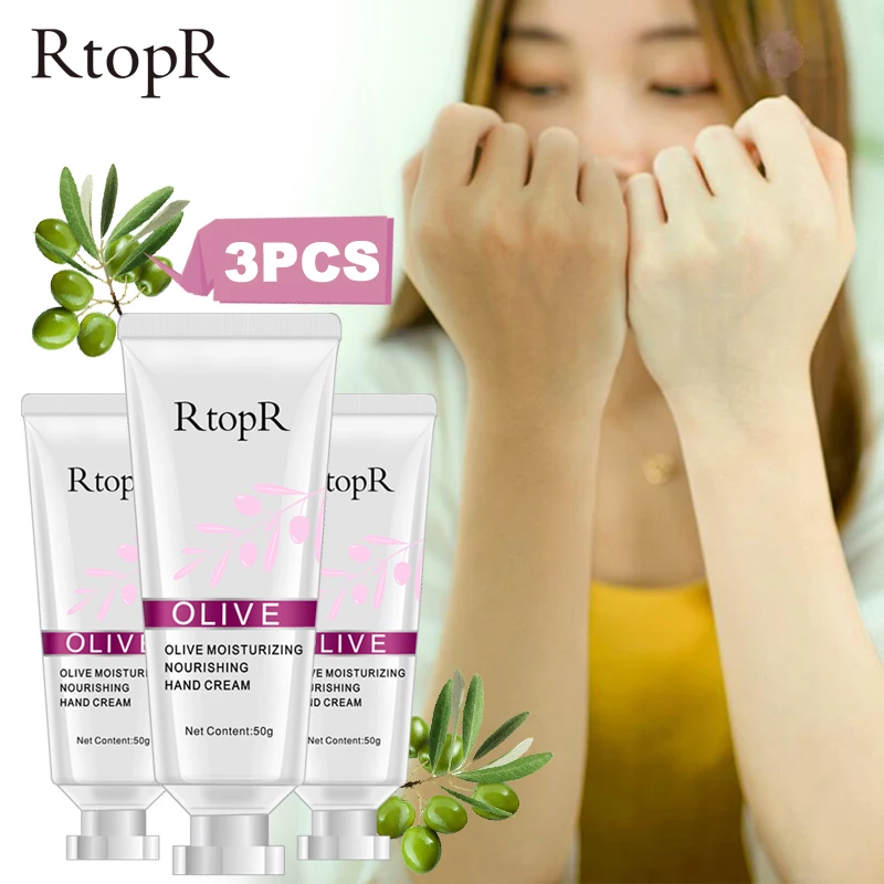 

3PCS Olive Oil Serum Hand Care Repair Whitening Moisturizing Nourishing Hand Cream Anti-Chapping Antibacterial Skin Care Cream
