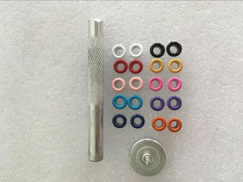1 инструмент+ 200 шт. 4.5 мм ушко разноцветные ушко Скрапбукинг карты отверстие ремесло кожи с случае
