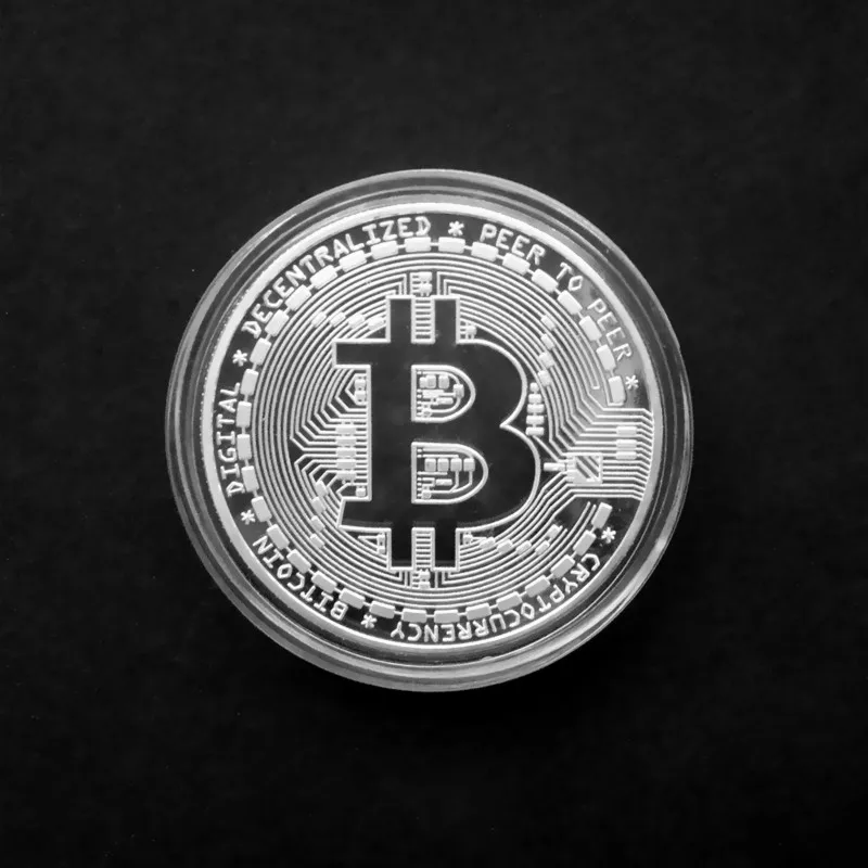 Gold Antique Bitcoin Collectible Art Commemorative Coin Collectible Gift Lucky Gold Plated Coin Bit BTC Metal Imitation40x1.5mm-2