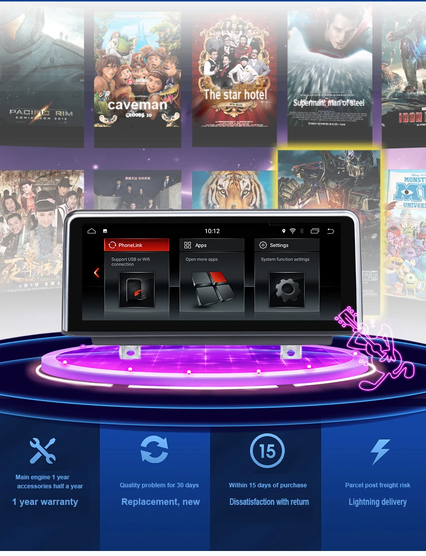 Excellent Koason Android 7.1 Car Dvd Navi Player FOR BMW X5 F15 (2014-2017) NBT System audio stereo auto car monitor screen GPS Navigation 12