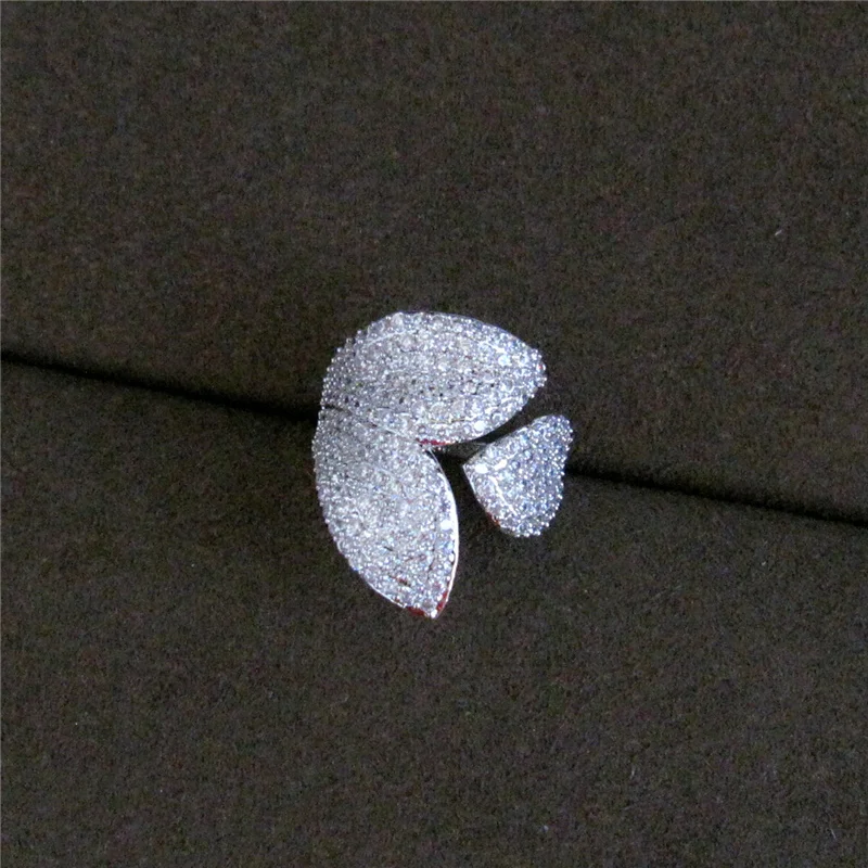 

Marquise Fashion AAA cubic Zirconia Simple sweet Rose petals ring,shinning, for women,R1017
