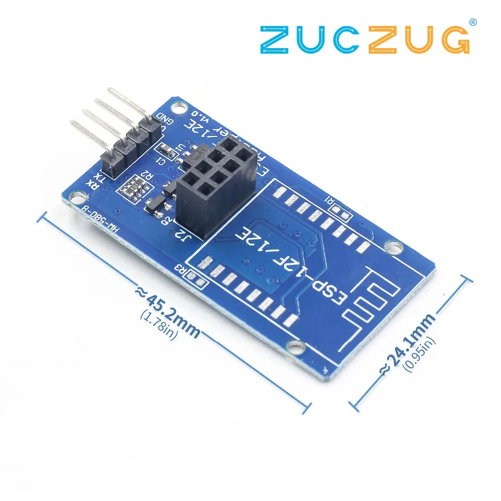 

Arsmundi Esp8266 Serial Wi-Fi Wireless Esp-01 Breakout Esp8266 Esp-01 Adapter Board Module Compatible For Arduino