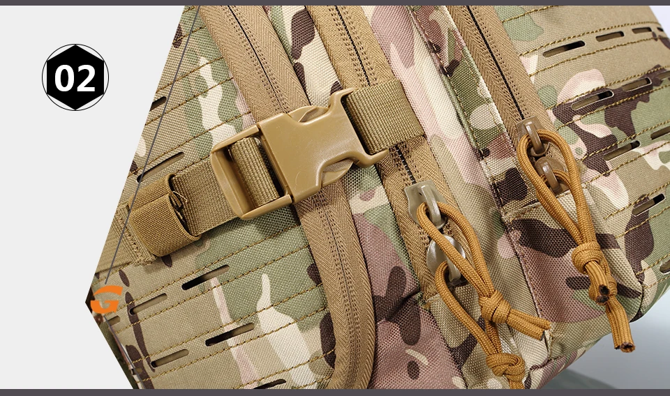 Тактический Военный Армейский Рюкзак Сумка Камуфляж Туристический Спортивный Походный сумка через плечо Рыбалки