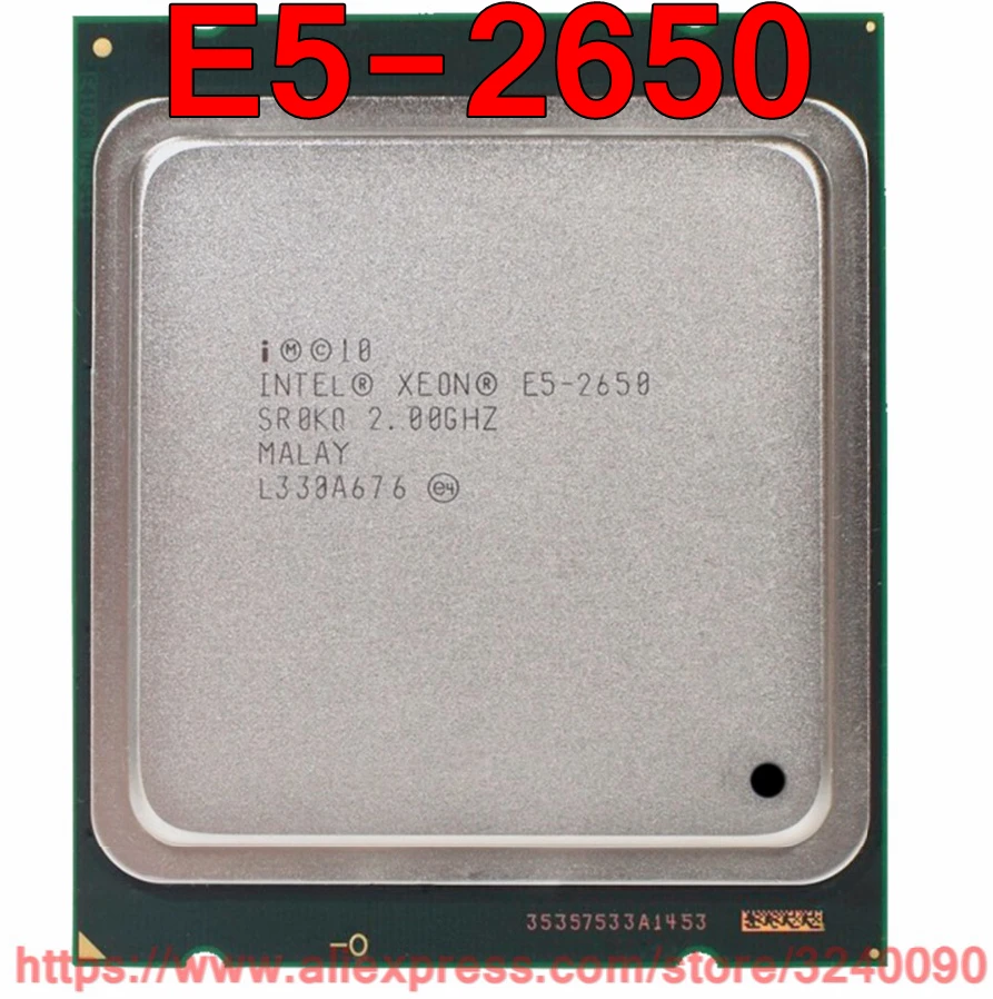 

Intel Xeon CPU E5-2650 SR0KQ 2.0GHz 8-Core 20M LGA2011 E5 2650 processor free shipping speedy ship out