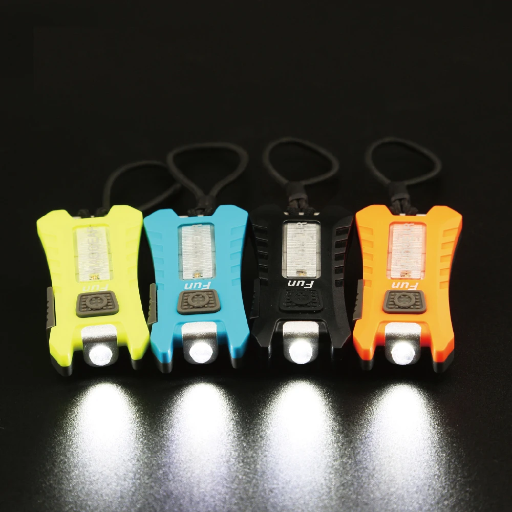 

LED Mini USB Charging Key Light Waterproof Pocket Clip Flashlights Safe Tiny Torches Portable Lighting For Work Emergency Bike