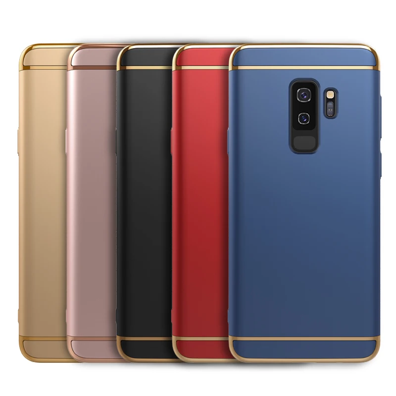 

100pcs 3 in 1 Plating Hard PC Cover For Samsung Galaxy S10 E 5G S9 S8 Plus Note 9 A10 A20 A30 A40 A50 A60 A70 Shockproof Case