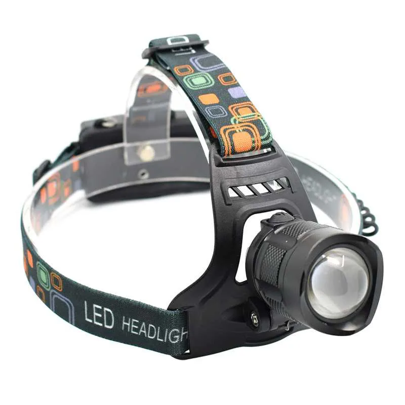 

High Power XML T6 LED Headlamp Headlight Zoomable Head Flashlight Frontal LED Torch 5-Mode USB Forehead Lamp Zoom 18650 Headlamp