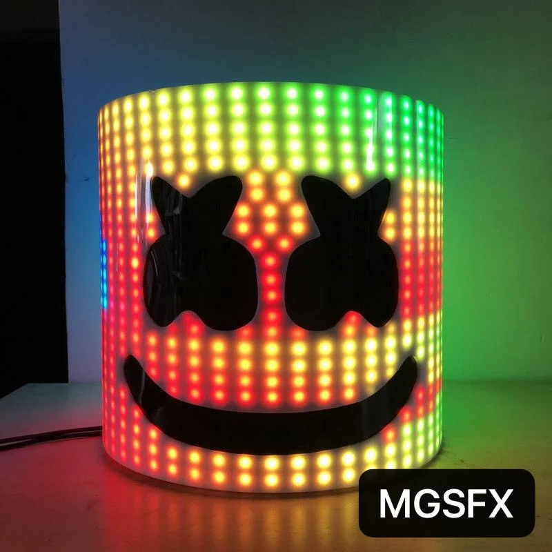 

marshmello led helmet for stage performance led show