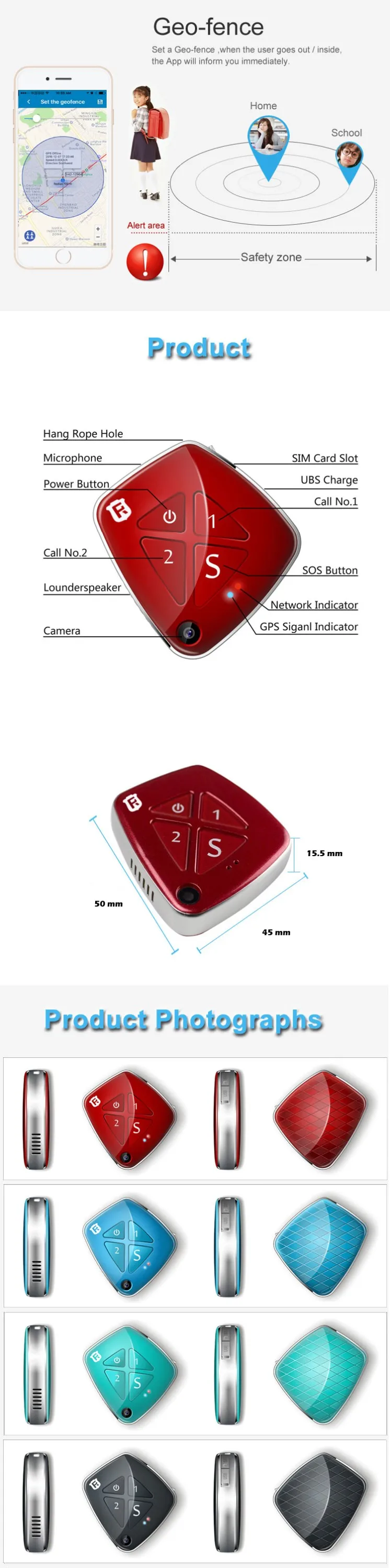 RF-V42 WCDMA 850/1900 MHz 900/2100 MHz 3g SOS мини gps Rastreador микроотслеживающее устройство для детей пожилых взрослых Камера мониторинга