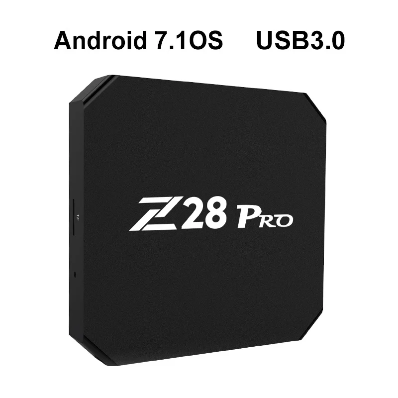 

Saltado Z28 Pro RK3328 A53 Smart tvbox Android 7 set-top box Support H.265 3D video Dual-band Wifi Smart Media PlayerVP9