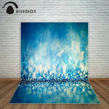 

Funnytree photography backdrops Abstract blue shiny bokeh glitter dots fire background photocall photography studio funds party