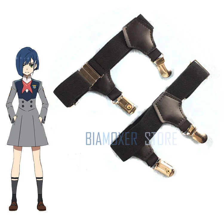 

DARLING in the FRANXX Ciel Garter Punk Leg Calf Ring Stocking Socks Clip Harajuku Kagamine Len Ciel Shota Garter Belt Cosplay